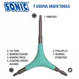 Klucz do rolek Sonic Sports Pro Tool + H jasnoniebieski - 2
