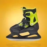 Łyżwy dziecięce regulowane Bladerunner Micro Ice czarno-limonkowe