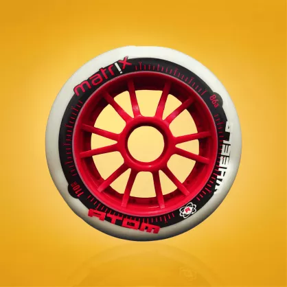 Kółka do rolek Atom Skates Matrix 110mm/86a czerwone (8 szt.)