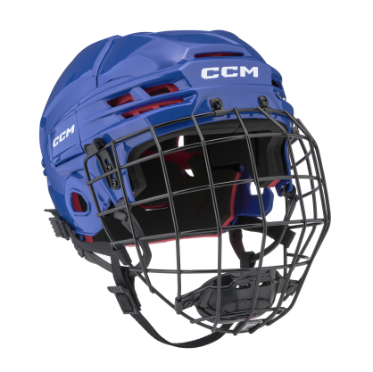 Kask hokejowy CCM Tacks 70 Combo Senior jasnoniebieski