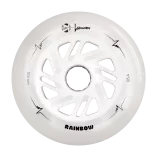 Kółka świecące do rolek Luminous LED 110mm/85a białe rainbow (3 szt.)