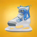 Łyżwy dziecięce regulowane Bladerunner Micro Ice G biało-niebieskie