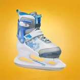 Łyżwy dziecięce regulowane Bladerunner Micro Ice G biało-niebieskie