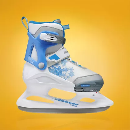 Łyżwy dziecięce regulowane Bladerunner Micro Ice G biało-niebieskie