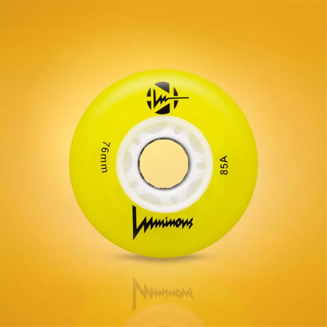 Świecące kółka Luminous LED 76mm/85a żołte (4szt.)