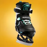 Łyżwy dziecięce regulowane Bladerunner Micro XT Ice G czarno-turkusowe