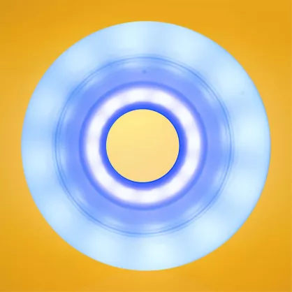 Świecące kółka do rolek Luminous LED DUO White - Blue