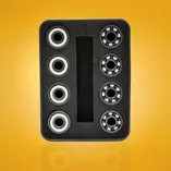 Łożyska ceramiczne wyścigowe Stelior Pro Black Ceramic do rolek (16 szt.)