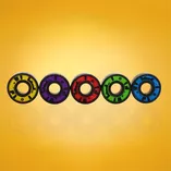 Łożyska ceramiczne wyścigowe Stelior Pro Black Ceramic do rolek (16 szt.)