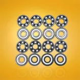 Łożyska ceramiczne wyścigowe Stelior Pro Black Ceramic do rolek (16 szt.)