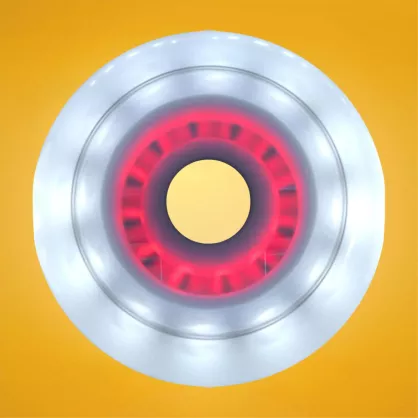 Świecące kółka do rolek Luminous LED DUO White - Red