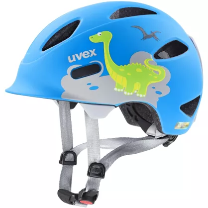 Kask dziecięcy Uvex Oyo Style niebieski mat / dinozaur (Dino Blue)