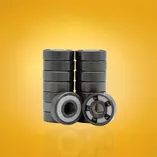 Łożyska hybrydowe 5-kulkowe czarne Stelior Black Ceramic do rolek (16 szt.)