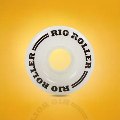 Świecące kółka do wrotek Rio Roller Light Up 58x32mm/82a białe (4 szt.)