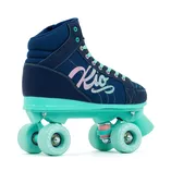 Wrotki dla dorosłych - Wrotki Rio Roller Lumina granatowo-zielone - 3