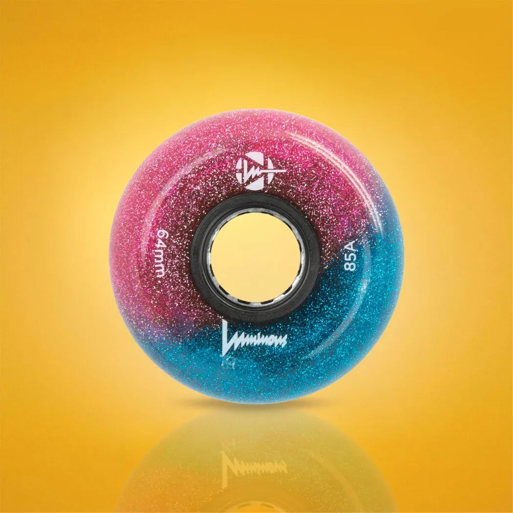 Świecące kółka Luminous LED 64mm/85a galaktyczne z brokatem (4szt.)