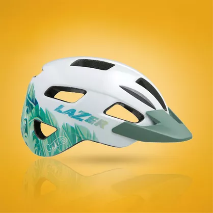 Kask dziecięcy Lazer Gekko biały tropikalny