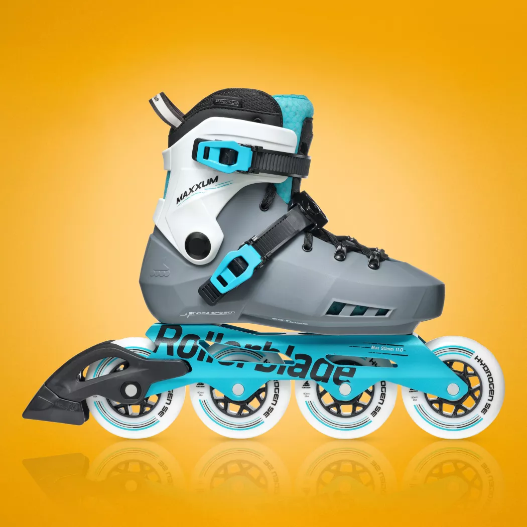 Rolki Rollerblade Maxxum XT W szaro-błękitne hydrogen