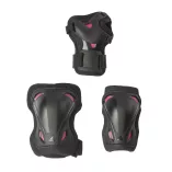 Ochraniacze Rollerblade Skate Gear W 3-pak czarno-różowe