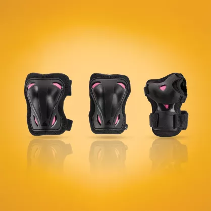 Rollerblade Skate Gear W 3-pack women's pads, black/pink