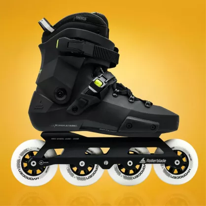 Rolki Rollerblade Twister XT 90R czarno-limonkowe