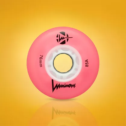 Świecące kółka Luminous LED 76mm/85a różowe (4 szt.)