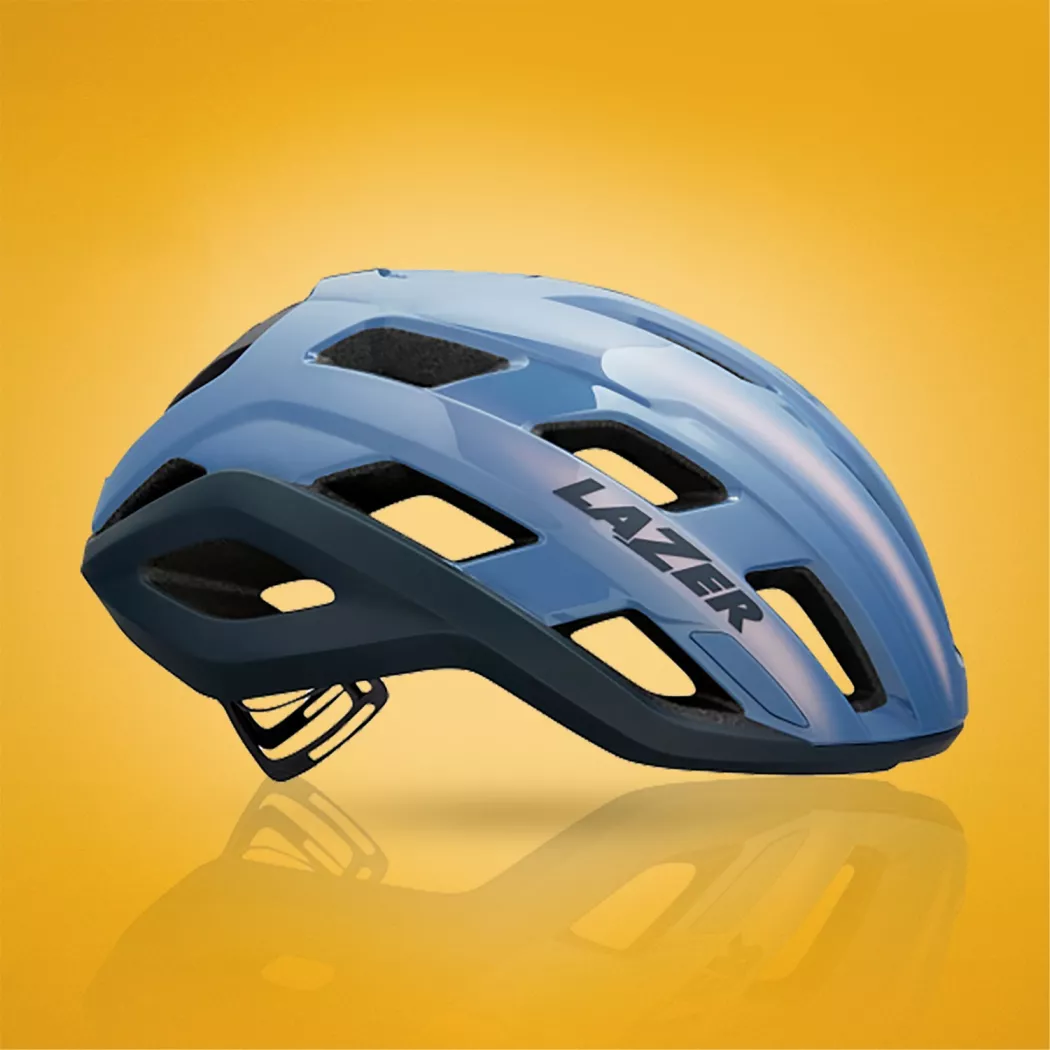 Kask na rolki Lazer Strada KinetiCore Sunset niebieski