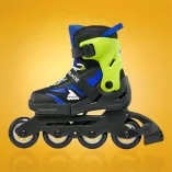 Rolki dziecięce Rollerblade Microblade czarno-niebiesko-zielone