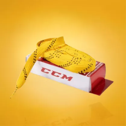 Sznurówki CCM Proline szerokie żółte