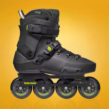 Rolki Rollerblade Twister XT czarno-limonkowe