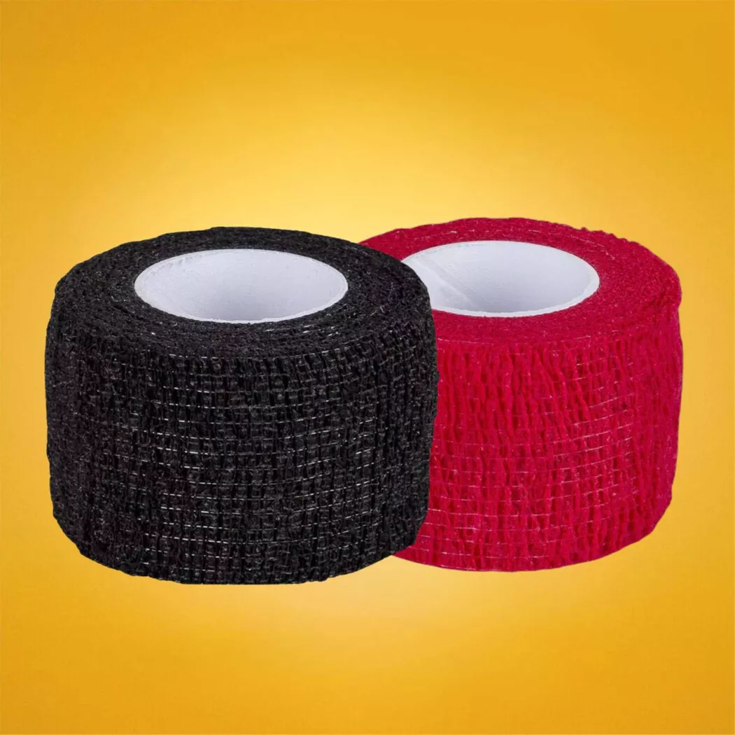 Taśma do kija hokejowego CCM Flex Grip 38mm x 4.5m (czarna / czerwona)