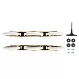 Kółka do Rolek + Szyny do Rolek - Rollerblade Marathon pak 3WD 12,6 ”/ 320 mm,110 mm / 85a - 3