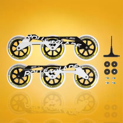 Szyny z kółkami Rollerblade Marathon Pak 3WD 12,6 cala / 320 mm, 110 mm / 85A