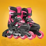Rolki dziecięce Rollerblade Microblade czarno-różowe