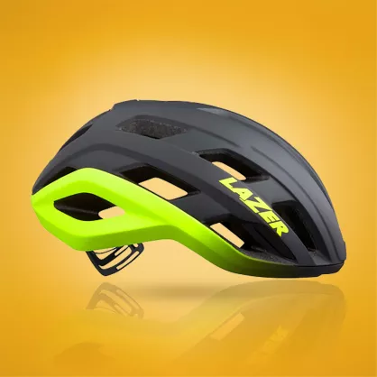 Kask na rolki Lazer Strada KinetiCore czarno-żółty mat 