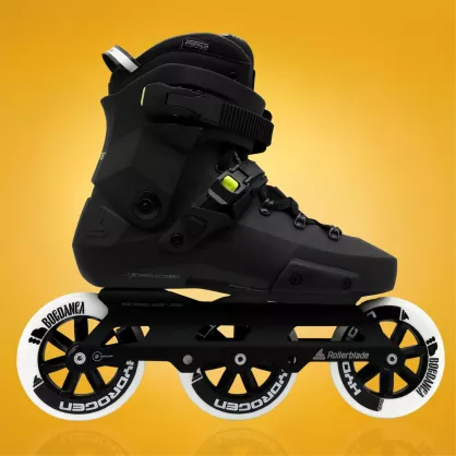 Rolki Rollerblade Twister XT 3WD 110 czarno-limonkowe