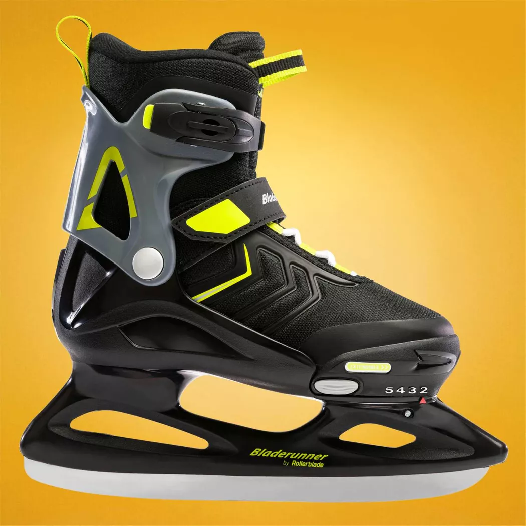 Łyżwy dziecięce regulowane Bladerunner Micro XT Ice czarno-limonkowe