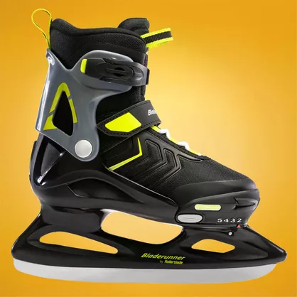 Łyżwy dziecięce regulowane Bladerunner Micro XT Ice czarno-limonkowe