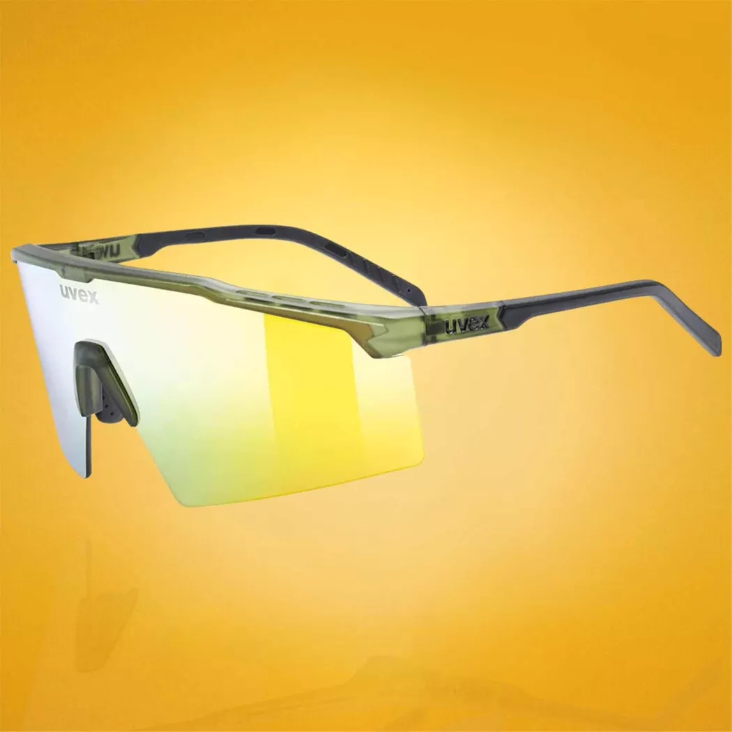 Okulary przeciwsłoneczne UVEX Flowline Olive Matt / Mirror Gold