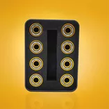 Łożyska hybrydowe złote Stelior Black Ceramic do rolek (16 szt.)