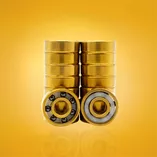 Łożyska hybrydowe złote Stelior Black Ceramic do rolek (16 szt.)