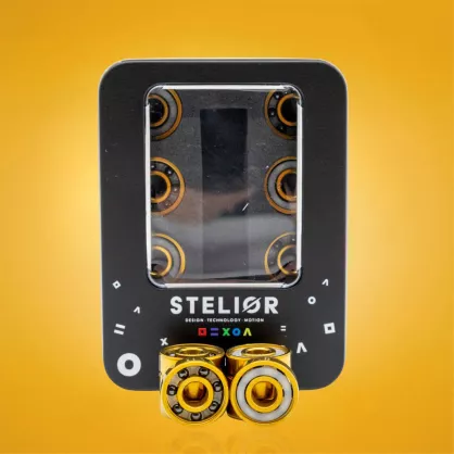 Łożyska hybrydowe Stelior Black Ceramic złote (16 szt.)