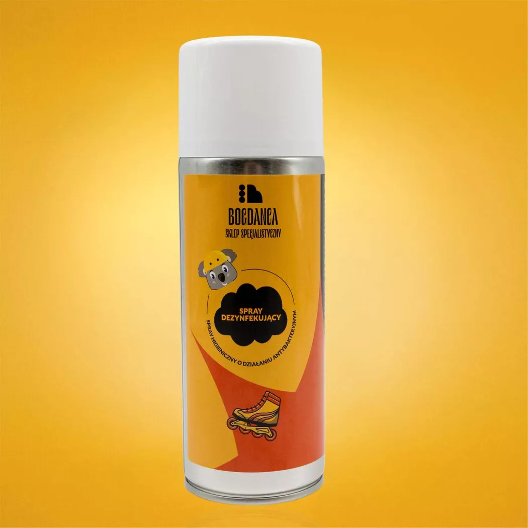 Spray dezynfekujący Bogdanca XL - Środek odświeżający do rolek, łyżew, wrotek