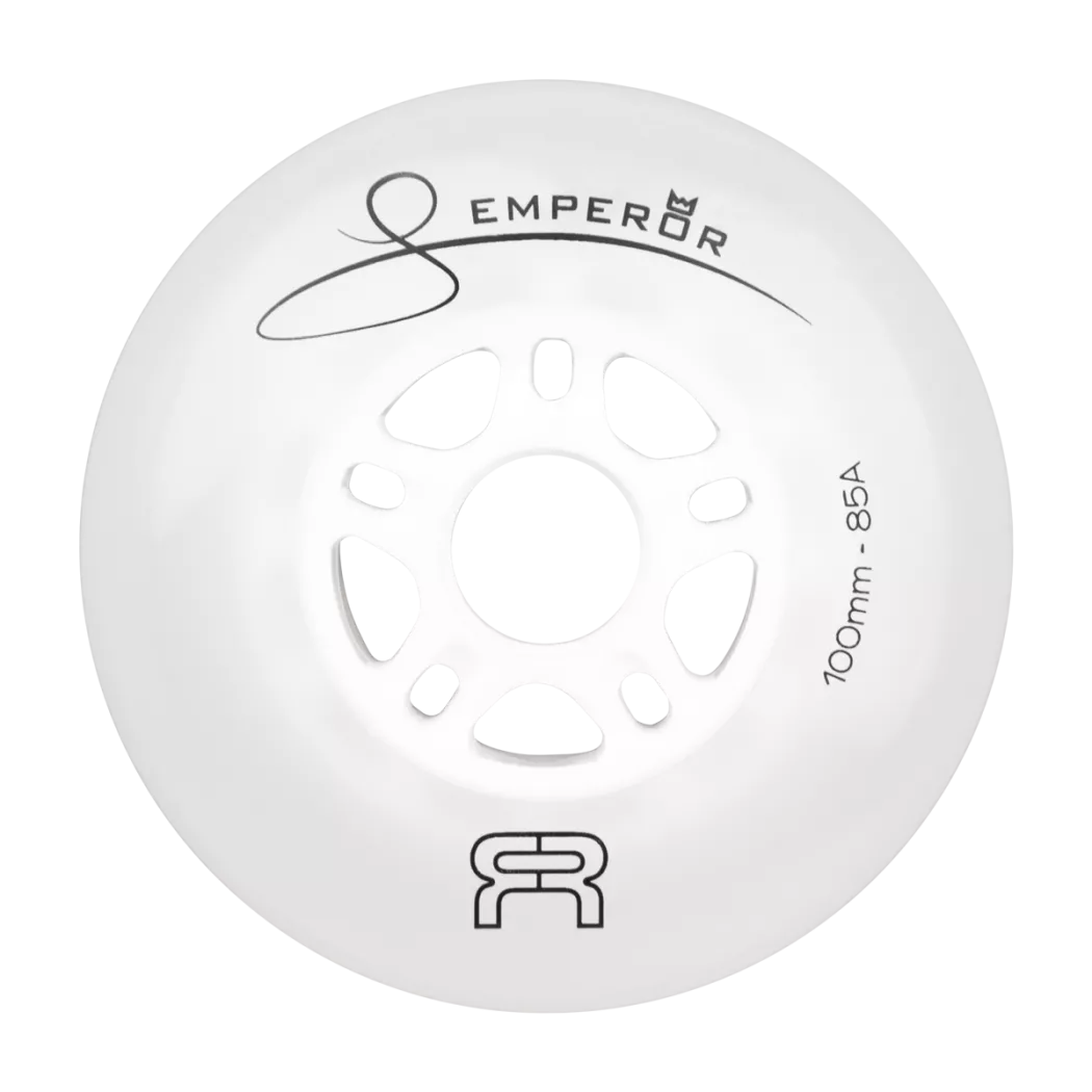 Kółka do rolek FR Downtown Emperor 100mm/85a białe (4 szt.)