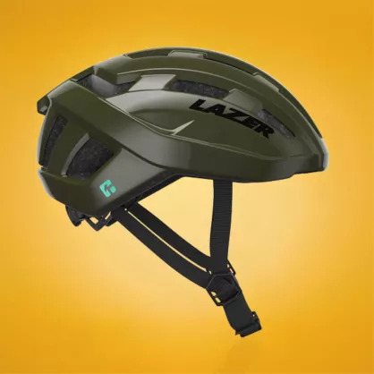 Kask Lazer Tempo KinetiCore Pine Green oliwkowy