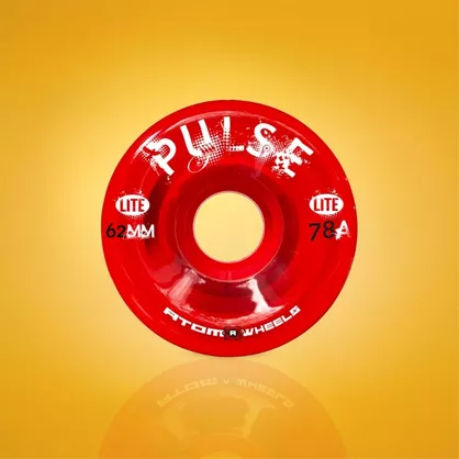 Kółka do wrotek Atom Pulse Lite 62x33/78a czerwone (4 szt.)