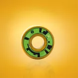 Łożyska hybrydowe złote Stelior White Ceramic do rolek (16 szt.)