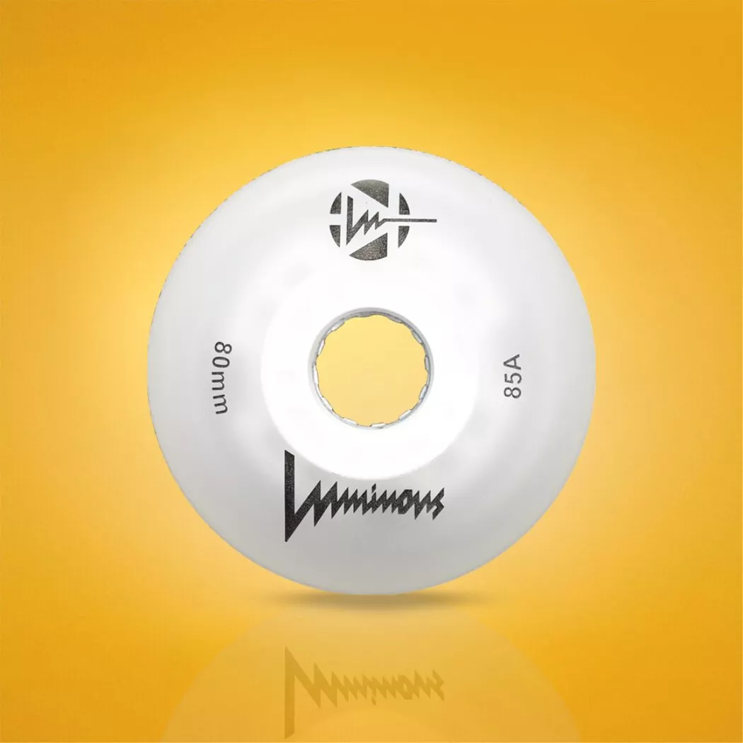 Świecące kółka Luminous LED 80mm/85a białe (4szt.)
