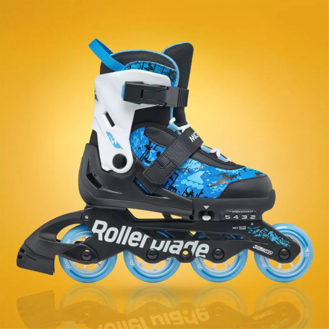 Rolki dziecięce Rollerblade Microblade SL czarno-niebieskie