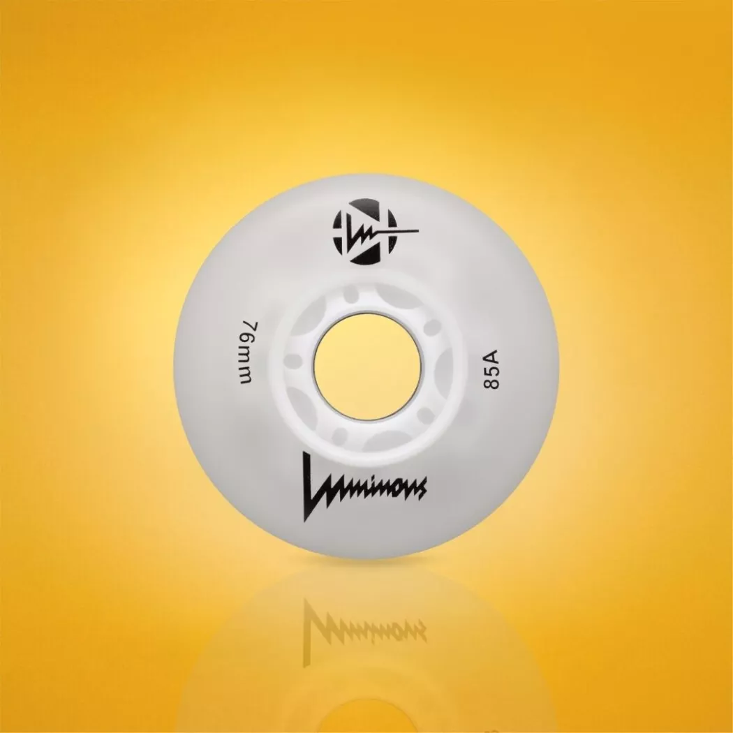 Świecące kółka Luminous LED 76mm/85a białe (4szt.)
